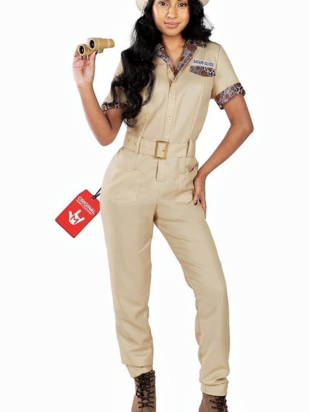 MORPH COSTUMES Safari Guide Explorer Zookeeper Safari Costume Jumpsuit Size